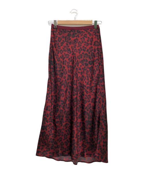 ANINE BING（アニン ビン）ANINE BING (アニン ビン) レオパード柄スカート レッド サイズ:XSの古着・服飾アイテム