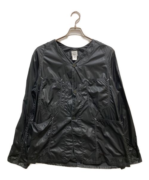 POST O'ALLS（ポストオーバーオールズ）POST O'ALLS (ポストオーバーオールズ) ノーカラーワークジャケット ブラック サイズ:Mの古着・服飾アイテム