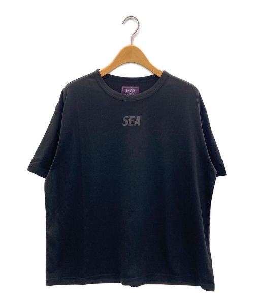 WIND AND SEA（ウィンダンシー）WIND AND SEA (ウィンダンシー) ロゴプリントTシャツ ブラック サイズ:Lの古着・服飾アイテム