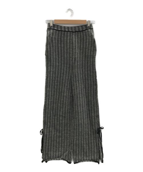 TAN（タン）TAN (タン) HERRINGBORN PANTS グレー サイズ:Fの古着・服飾アイテム