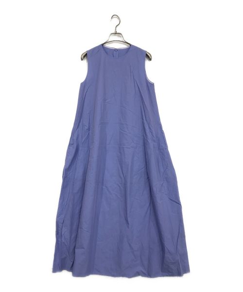 LE CIEL BLEU（ルシェルブルー）LE CIEL BLEU (ルシェルブルー) ノースリーブコクーンドレス ブルー サイズ:SIZE 36の古着・服飾アイテム