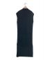 CABaN (キャバン) コットンカシミヤノースリーブロングドレス チャコールグレー サイズ:M：11800円