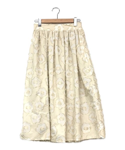 IENA（イエナ）IENA (イエナ) ALBINIフラワージャガードスカート アイボリー サイズ:40 未使用品の古着・服飾アイテム