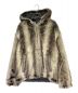 SUPREME (シュプリーム) Faux Fur Reversible Hooded Jacket アイボリー×ブラック サイズ:L 未使用品：59800円