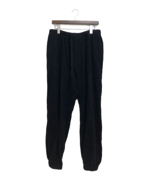 COMOLI（コモリ）COMOLI (コモリ) シルクパイル ドローストリングパンツ ブラック サイズ:3の古着・服飾アイテム