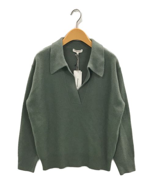 DEMYLEE（デミリー）DEMYLEE (デミリー) Adina Polo Sweater グリーン サイズ:Sの古着・服飾アイテム