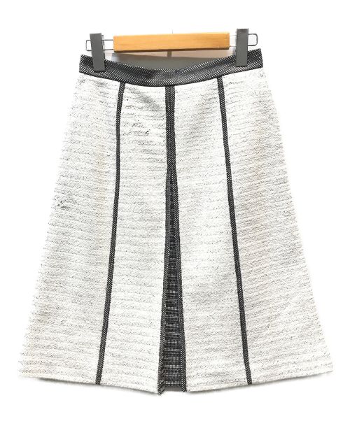 EPOCA（エポカ）EPOCA (エポカ) 和紙ツイード配色スカート ホワイト サイズ:38の古着・服飾アイテム