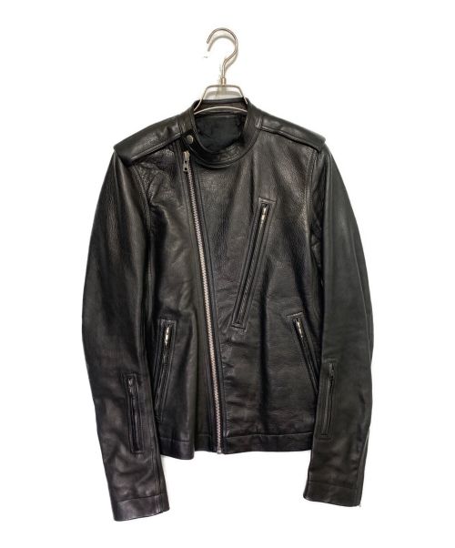 RICK OWENS（リックオウエンス）RICK OWENS (リック オウエンス) レザーライダースジャケット ブラック サイズ:46の古着・服飾アイテム