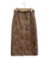 BLAMINK (ブラミンク) ウールレオパードタイトスカート ブラウン サイズ:36：39800円
