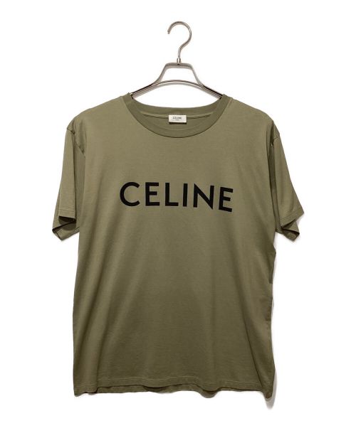 CELINE（セリーヌ）CELINE (セリーヌ) ルーズ Tシャツ / コットンジャージー オリーブ サイズ:Sの古着・服飾アイテム