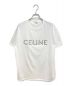 CELINE（セリーヌ）の古着「22SS スタッズ付き CELINE ルーズTシャツ / コットンジャージー」｜ホワイト