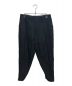 Yohji Yamamoto pour homme（ヨウジヤマモト プールオム）の古着「ウールギャバレザー装飾パンツ」｜ブラック