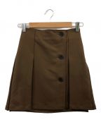MAVIMOONマビームーン）の古着「Separate Short Skirt」｜ブラウン