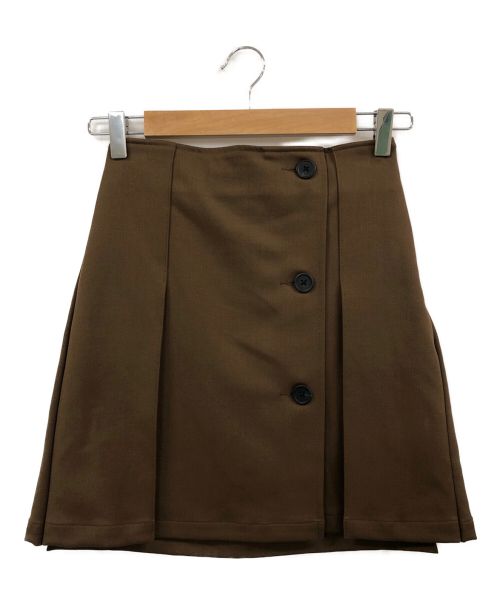 MAVIMOON（マビームーン）MAVIMOON (マビームーン) Separate Short Skirt ブラウン サイズ:Fの古着・服飾アイテム