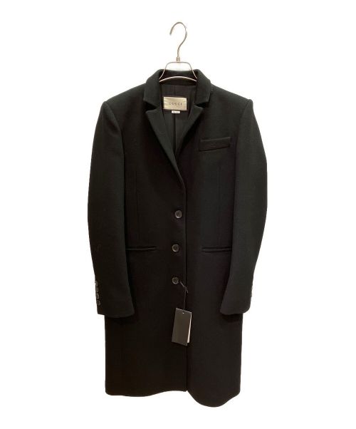 GUCCI（グッチ）GUCCI (グッチ) チェスターコート ブラック サイズ:42の古着・服飾アイテム