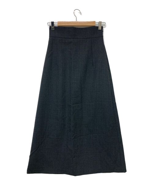 ATON（エイトン）ATON (エイトン) Aラインスカート チャコールグレー サイズ:01の古着・服飾アイテム