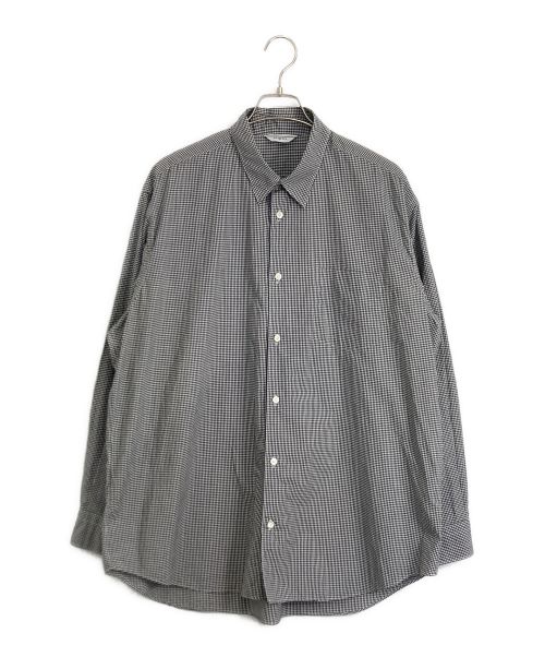 FUJITO（フジト）FUJITO (フジト) FUJITO(フジト) ビッグシルエットギンガムチェックシャツ ブラック サイズ:2 未使用品の古着・服飾アイテム