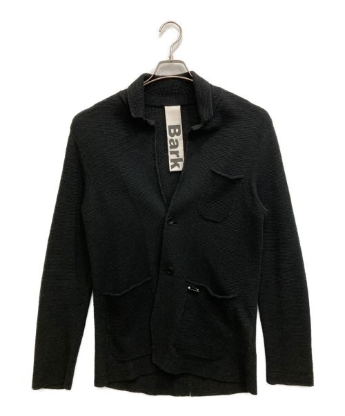 Bark（バーク）Bark (バーク) ニットジャケット ブラック サイズ:Sの古着・服飾アイテム