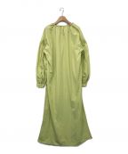 TODAYFULトゥデイフル）の古着「Gather Caftan Dress」｜黄緑
