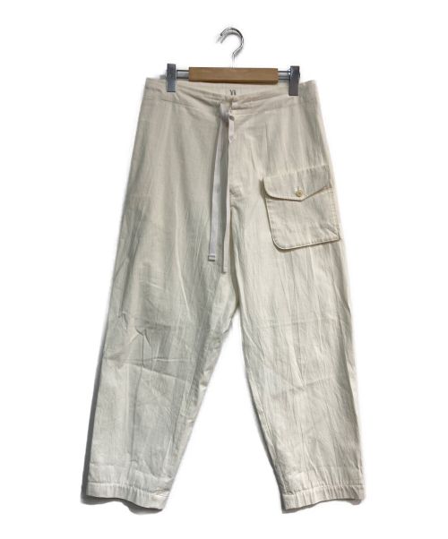 Y's（ワイズ）Y's (ワイズ) ポケット付きワイドパンツ　YW-P07-008 ホワイト サイズ:XSの古着・服飾アイテム