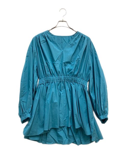LE PHIL（ル フィル）LE PHIL (ル フィル) タイプライターバイオブラウス ブルー サイズ:Freeの古着・服飾アイテム