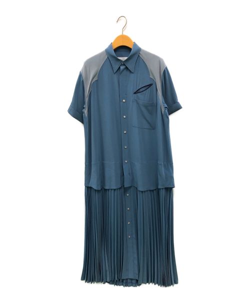 TOGA PULLA（トーガ プルラ）TOGA PULLA (トーガ プルラ) Satin western shirt dress ブルー サイズ:36 未使用品の古着・服飾アイテム