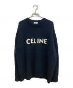 CELINEセリーヌ）の古着「21AW オーバーサイズ セーター / リブ編みウール」｜ブラック