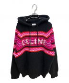 CELINEセリーヌ）の古着「22AW フード付きセーター / リブ編みウール」｜ブラック