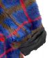 中古・古着 SUPREME (シュプリーム) Double Breasted Plaid Faux Fur Coat ブルー×レッド サイズ:L：49800円