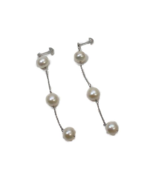 Enasoluna（エナソルーナ）Enasoluna (エナソルーナ) Micro heart pearl earrings サイズ:-の古着・服飾アイテム