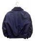 UNITED ARROWS & SONS (ユナイテッドアローズ アンド サンズ) ボアカラーフライトジャケット ネイビー サイズ:M：11800円