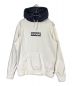 SUPREME（シュプリーム）の古着「Mirror Box Logo Hooded Sweatshirt」｜ホワイト×ブラック
