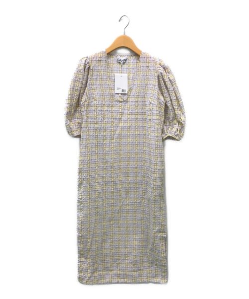 GANNI（ガニー）Ganni (ガニー) Seersucker Check Dress マルチカラー サイズ:34(XS) 未使用品の古着・服飾アイテム