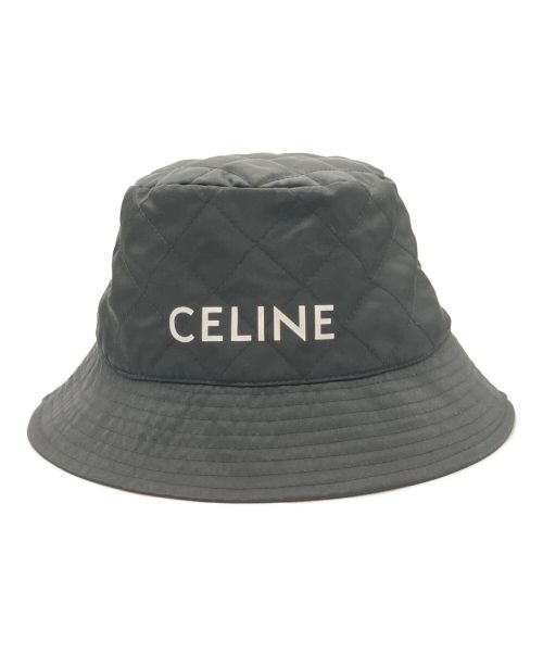 CELINE（セリーヌ）CELINE (セリーヌ) ナイロンツイルバケットハット ブラック サイズ:Mの古着・服飾アイテム