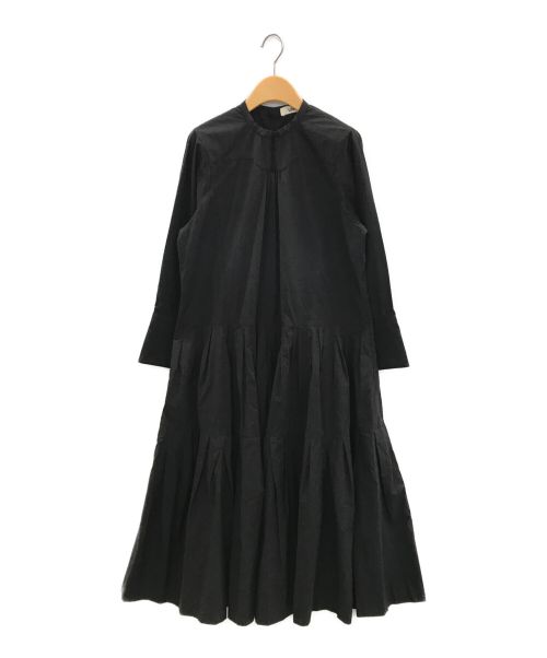 Uhr（ウーア）Uhr (ウーア) Multi Pleated Dress ブラック サイズ:36の古着・服飾アイテム
