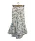 eimy istoire（エイミーイストワール）の古着「Paris pattern アシンメトリーギャザーマーメイドスカート」｜ホワイト