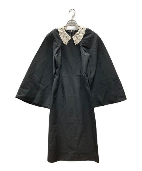 COMME des GARCONS（コムデギャルソン）COMME des GARCONS (コムデギャルソン) キモノ袖レースカラーワンピース ブラック サイズ:XSの古着・服飾アイテム