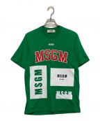MSGMエムエスジーエム）の古着「ロゴプリントTシャツ」｜グリーン