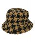 MSGM（エムエスジーエム）の古着「houndstooth-print bucket hat」｜ベージュ