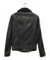 ALL SAINTS (オールセインツ) 襟ムートンライダースジャケット ブラック サイズ:SIZE S：12800円