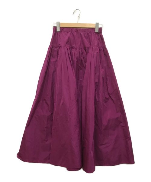 Noble（ノーブル）Noble (ノーブル) シェイドカラーメモリータフタロングスカート パープル サイズ:-の古着・服飾アイテム