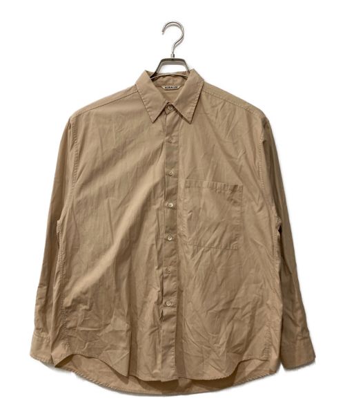 AURALEE（オーラリー）AURALEE (オーラリー) ツイルビッグシャツ ベージュ サイズ:4の古着・服飾アイテム