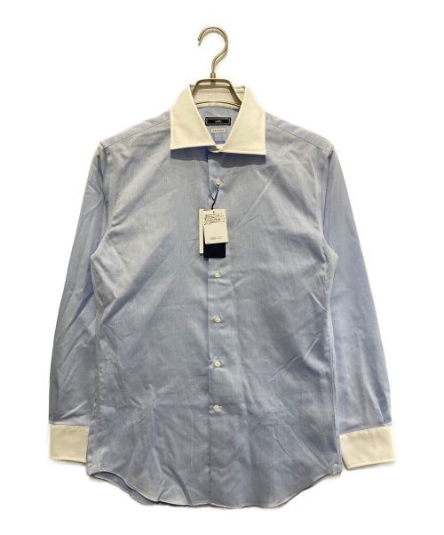 SHIPS（シップス）SHIPS (シップス) イージーアイロンワイドカラークレリックシャツ ライトブルー サイズ:SIZE 40 未使用品の古着・服飾アイテム
