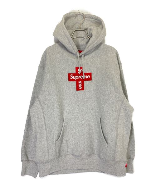 SUPREME（シュプリーム）SUPREME (シュプリーム) Cross Box Logo Hooded Sweatshirt グレー サイズ:L 未使用品の古着・服飾アイテム