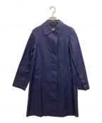 Traditional Weatherwearトラディショナルウェザーウェア）の古着「リネンステンカラーコート」｜ネイビー