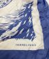 HERMES (エルメス) シルクスカーフ ブルー：24000円