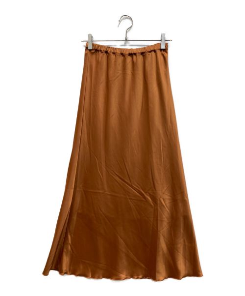 SLOBE IENA（スローブ イエナ）SLOBE IENA (スローブ イエナ) サテンマーメイドスカート ブラウン サイズ:F 未使用品の古着・服飾アイテム