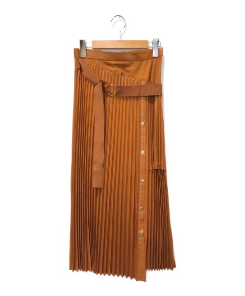 UNITED TOKYO（ユナイテッドトーキョー）UNITED TOKYO (ユナイテッドトウキョウ) URUSHIプリーツスカート オレンジ サイズ:1の古着・服飾アイテム