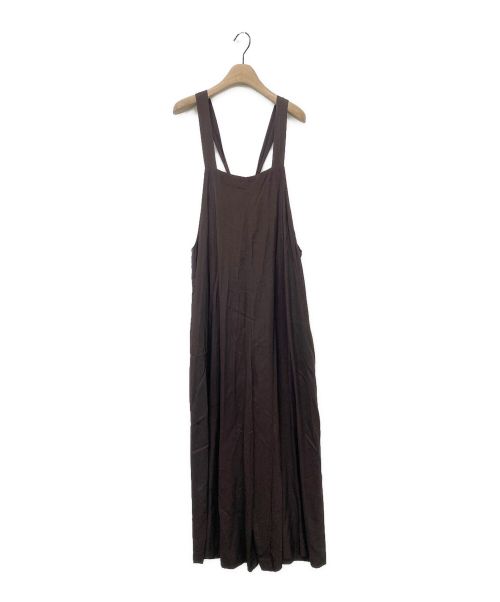SACRA（サクラ）SACRA (サクラ) レーヨンシルクサロペット ブラウン サイズ:38の古着・服飾アイテム