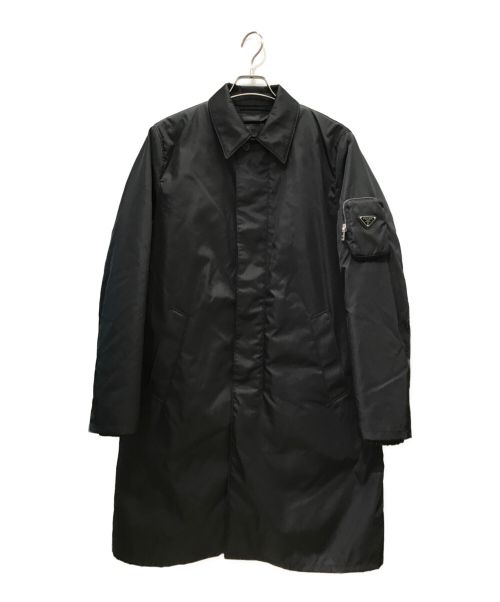 PRADA（プラダ）PRADA (プラダ) Re Nylonステンカラーコート ブラック サイズ:SIZE 44の古着・服飾アイテム